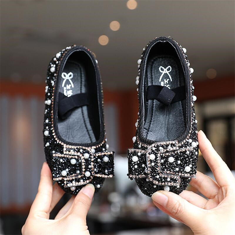 

Girl Shallow Dance Shoes Pink Kids Slip-on Elastic Non-slip Shoes 2020 Autumn New Plat Princess Shoes Light Green Size 26-36 3-710, Black