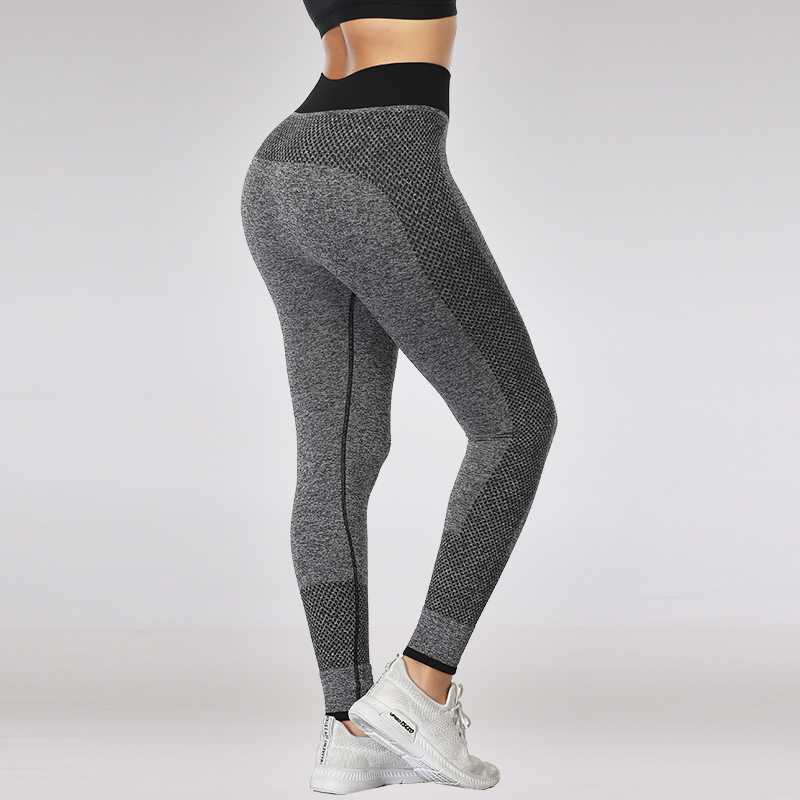 

Women Fitness Running Yoga Pants Sport Leggins Energy Tights Gym Workout Leggings Seamless Training Wear Jogging Active Wear, Black