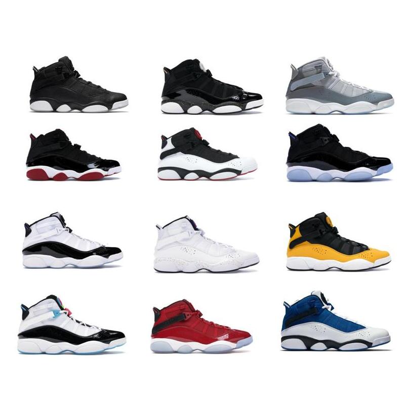 

2020 With Box 6 6S Rings Bred Concord Cool Grey Gym Red Space Jam Man Basketball Shoes Sneaker Trainer Sports shoes