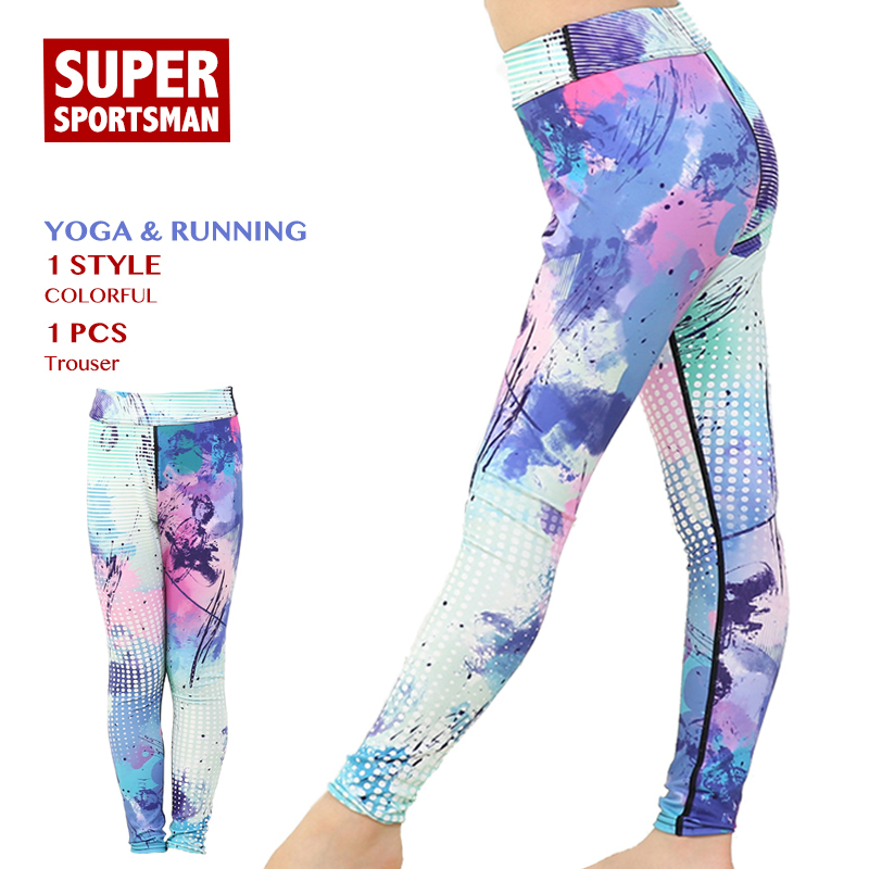 

Children High Waist Yoga Pants Kids Gym Sports Wear Leggings Fitness Running Tights Baby Girls Training Trousers Dancing Clothes, Multi
