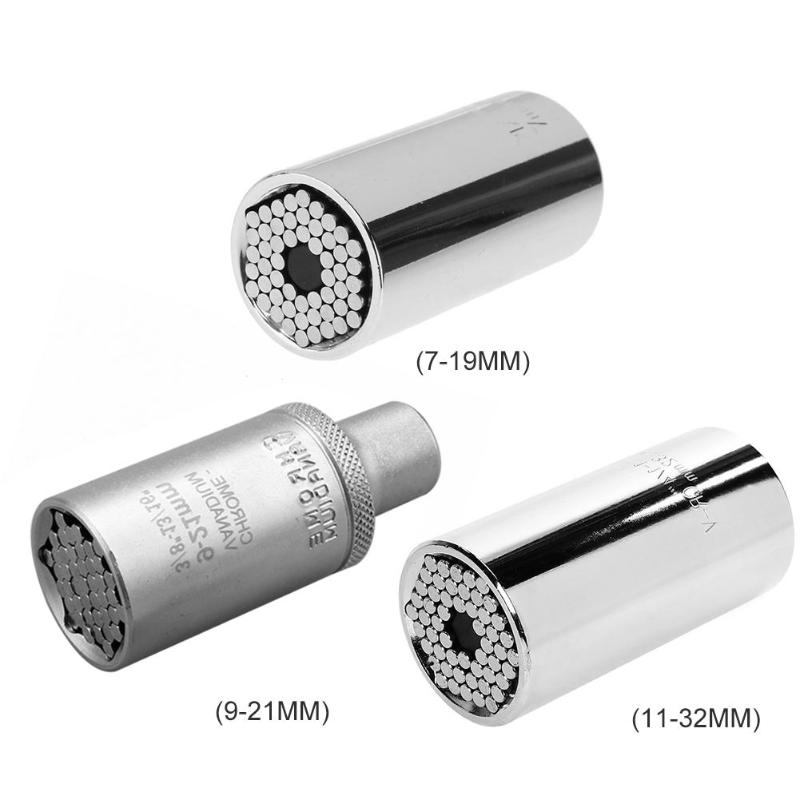 

Universal Torque Wrench Head Socket Sleeve Power Drill Tool Ratchet Spanner