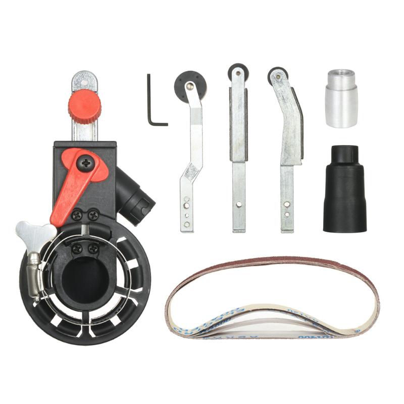 

Hot New DIY Angle Grinder Belt Sander adapter Sanding Belt Bandfile dremel tools for 100mm 4" Electric Knife Sharpener dremel ac