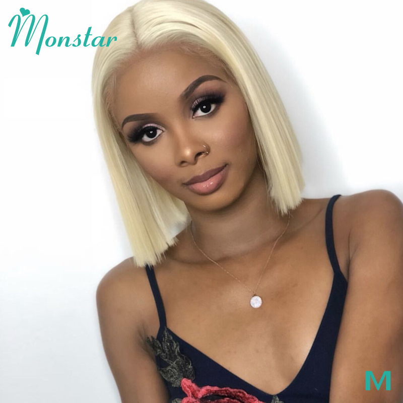 

613 Lace Front Wig 13x6 Peruvian Remy Straight Blonde Lace Front Human Hair Wigs 1B 613 Ombre 13x4 Lace Short Bob Wigs for Women