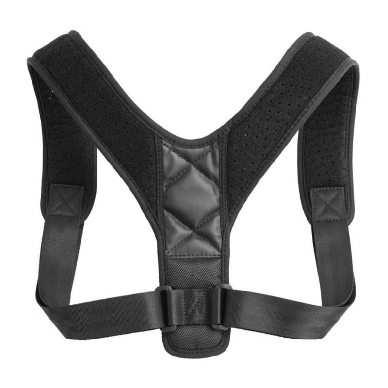 

Adjustable Posture Corrector Braces Support Body Corset Back Belt Brace Shoulder for Men Care Health Posture Band, Black