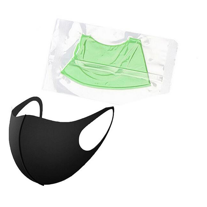 Reusable Breathing Valve Face Mask Washable Black Anti Dust PM2.5 Respirator Dustproof Anti-bacterial Mouth Cover In Stock