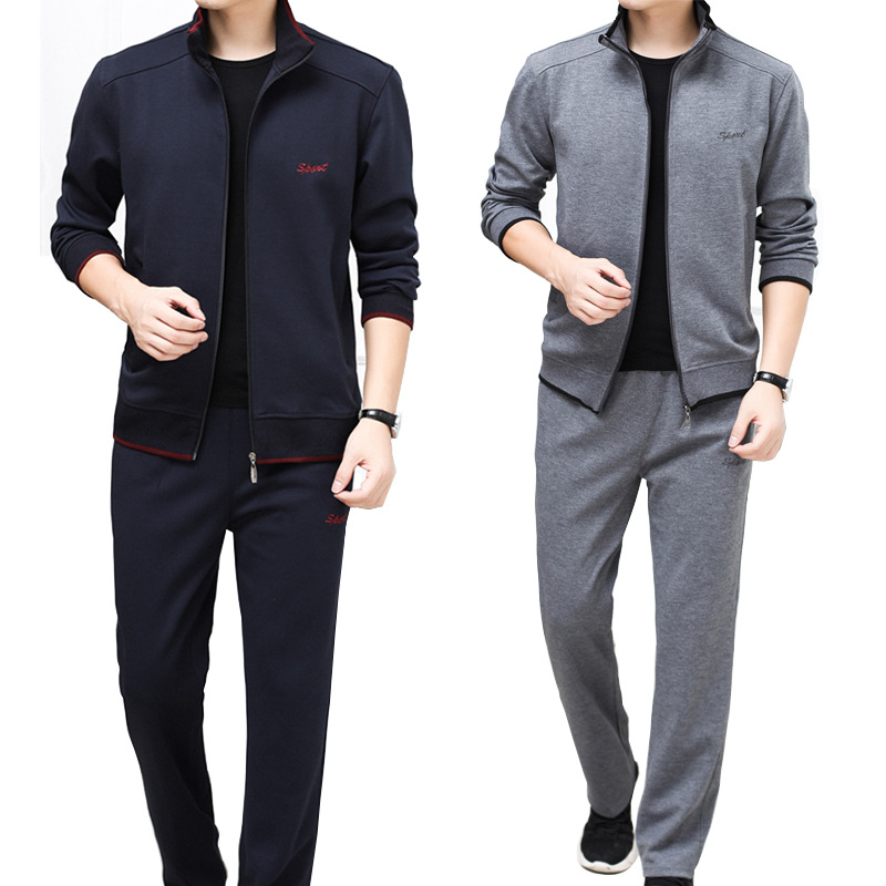 

Sports suit men's spring and autumn 2020 new leisure long sleeve father's sportswear 3-piece father's training suit, Al569053407960