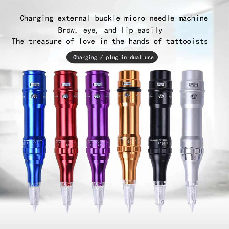 

Semi-permanent tattoo machine charging external buckle micro needle machine tattoo eyebrow thread