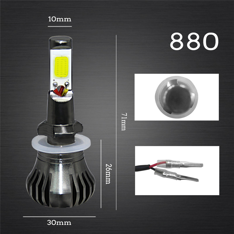 

2Pcs Led H3 H11 H8 H9 H27 880 881 Car Fog Light Bulb Dual Color White Yellow Blue / Ice Blue 12V Car Accessories Lamp New 2020