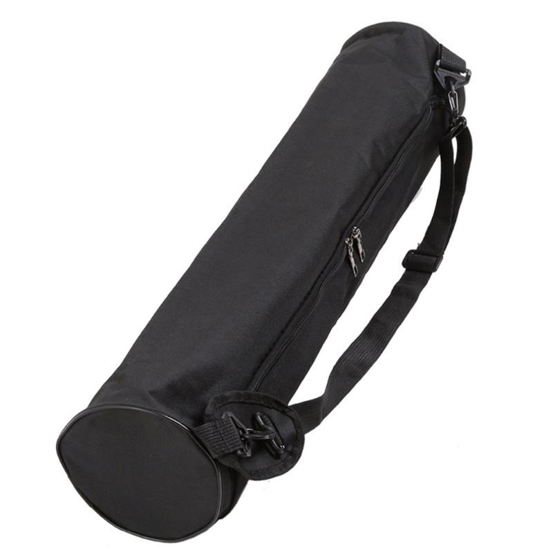 

Yoga Mat Bag Portable Canvas Yoga Mat Carry Shoulder Bag Pilates Exercise Pad Carrier Waterproof Backpack, Black