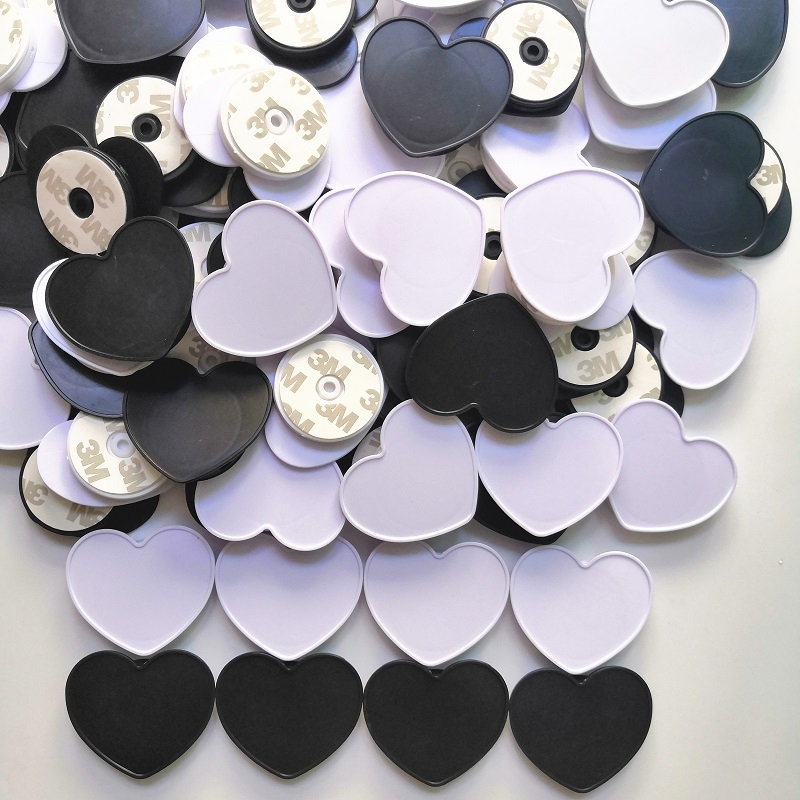 

Heart style Universal Cell Phone Holder with OPP bag Real glue Expandable Grip Stand 360 Degree Finger Holder Flexible For iPhone Samsung