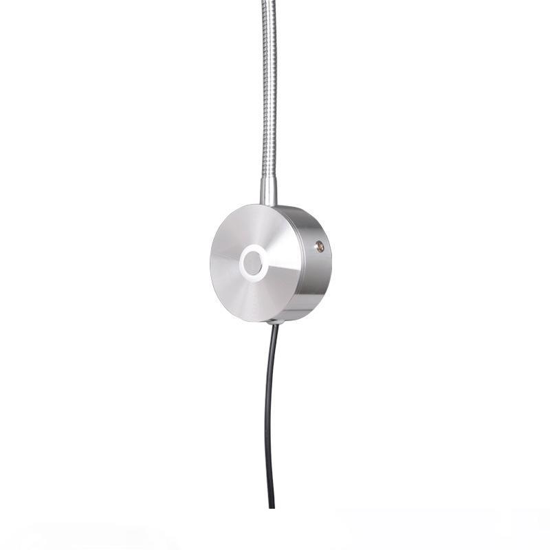 

LED wall light 3W flexible neck touch dimmer ON OFF focus lighting bed reading dual lighting mode