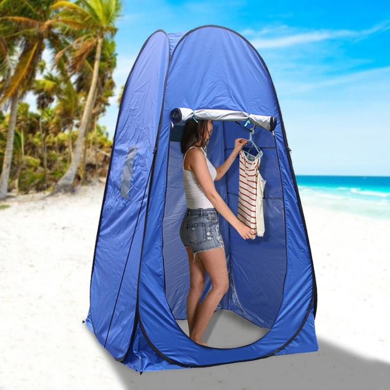 

Portable Privacy Shower Toilet Camping Up Dressing Tent UV Function Outdoor Dressing Tent/photography Tent Blue/green Color