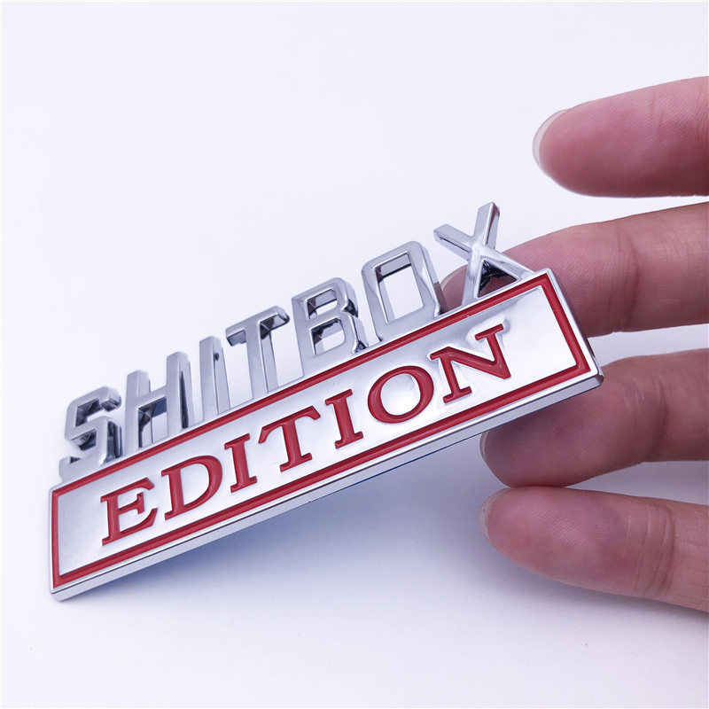 

SHITBOX EDITION Badges emblem FREE SHIPPING, Color