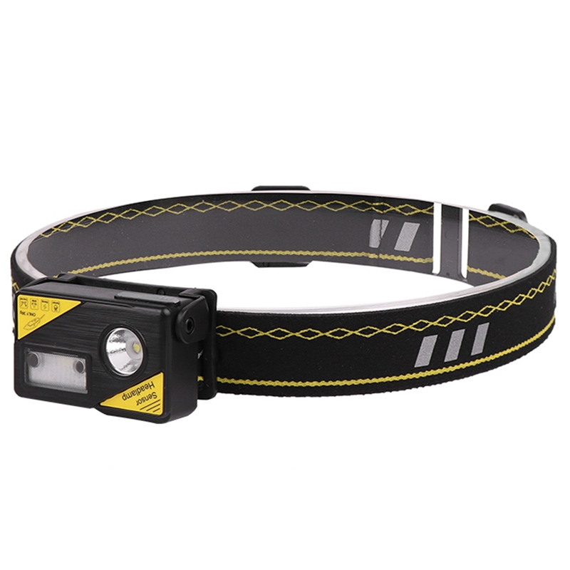 

USB Rechargeable LED Headlight Head Light Lamp Torch Waterproof Automatic Induction Headlight