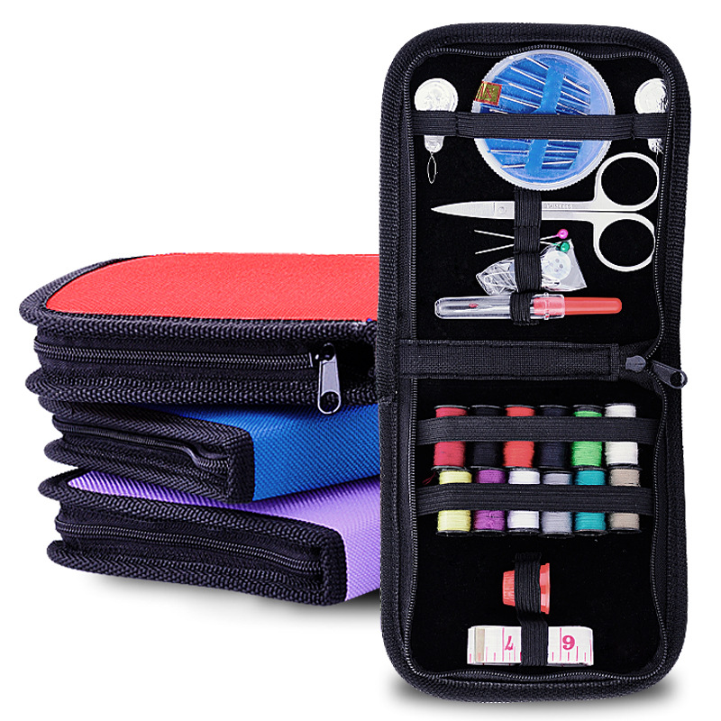 

24pcs Sewing Tools, DIY Sewing Supplies Storage Box, Filling Scissors, Clamps, Thread Threader, Needles, Tape Measure