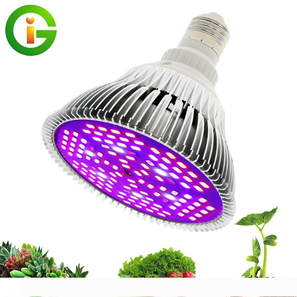 

Hydroponics Flowers Plants LED Growth Lamp 30W 50W 80W Grow Light Full Spectrum E27 LED Growing Bulb for Indoor LED 009