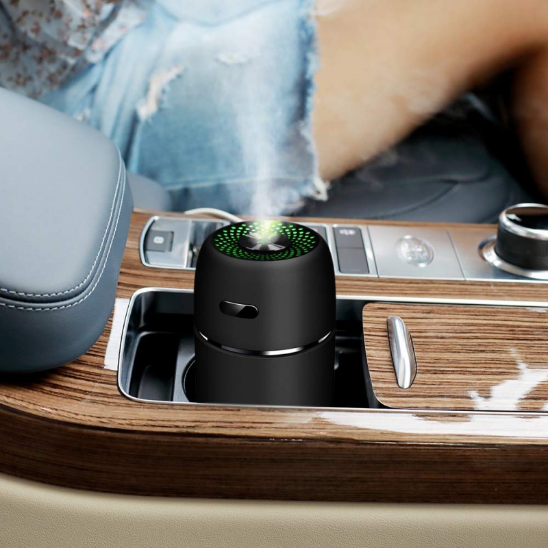 

Mini car humidifier Ultrasonic Nano atomization 2 Mode 7 colors lights air purifier for car office and home New freshener