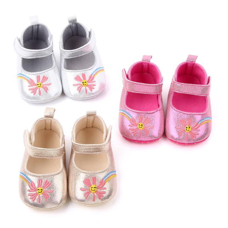 

Baby Shoes Sequin Cute Sandals Shoes Boots New Born Girls Newborn Infant Girls sweet comfortable Anti-slip Soft Sole, Pink