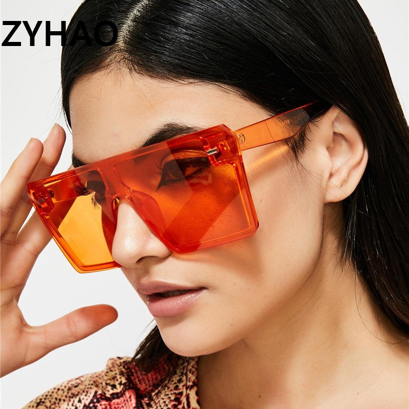 

2020 Large Frame Square Sunglasses Women Retro Rice Spike Cool Oversized Sunglasses Colorful Siamese Goggles Men Sun Glasses