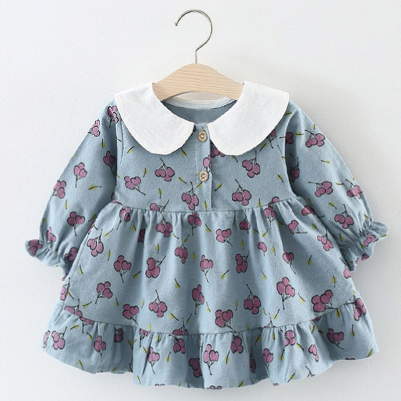 

Melario Baby Girls Dress New Spring Autumn Sweet Fruit Print Dress for Girl Kids Princess Dresses Children Clothing, Ax887 yellow