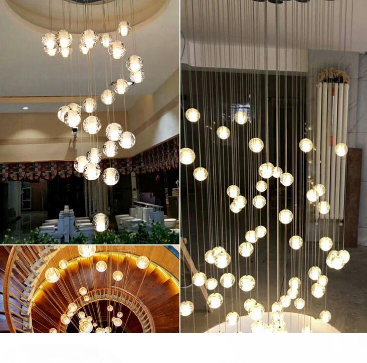 Meteor shower Large DIY Water drop Crystal Pendant Light European-style Luxury LED Lamps Moderm Glass Indoor Lighting Restaurant-image-558047337