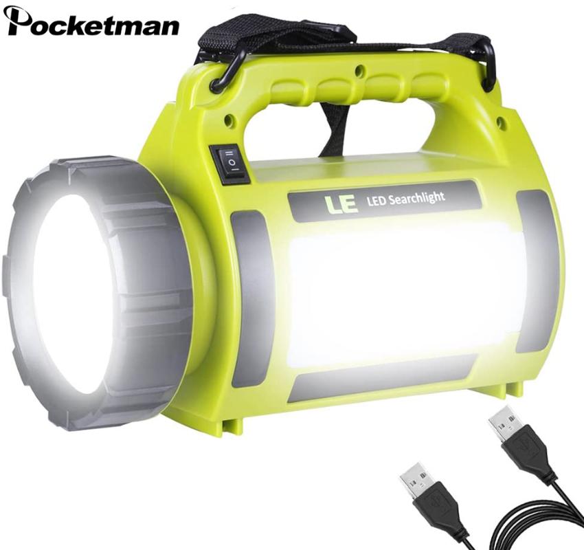 

Rechargeable LED camping light 10000LM 5 modes 3600mAh power bank perfect lantern emergency lamp with USB cable Shoulder strap