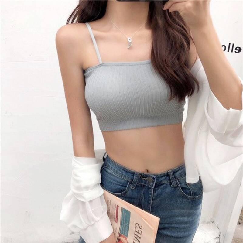 

Padded Cami Top Bra Camisole Women's Top Ladies Summer Casual Sleeveless, Pink