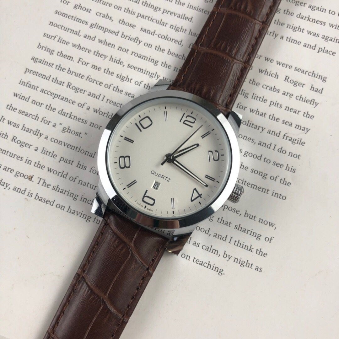 

2021 New high quality Three needle series luxury mens watches Quartz Watch designer watches MONTBL Brand Fashion black leather strap