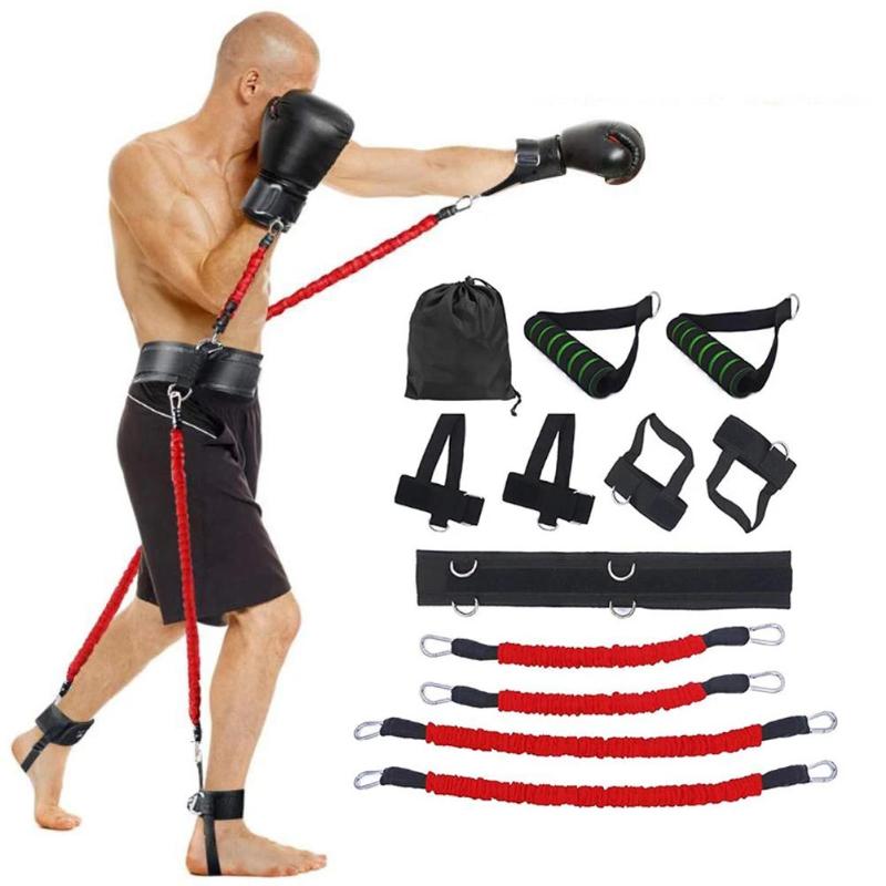 

150lb Arm Waist Trainer Bouncing Agile Trainer Boxing Kick Resistance Rope Suit Fitness Workout Professional