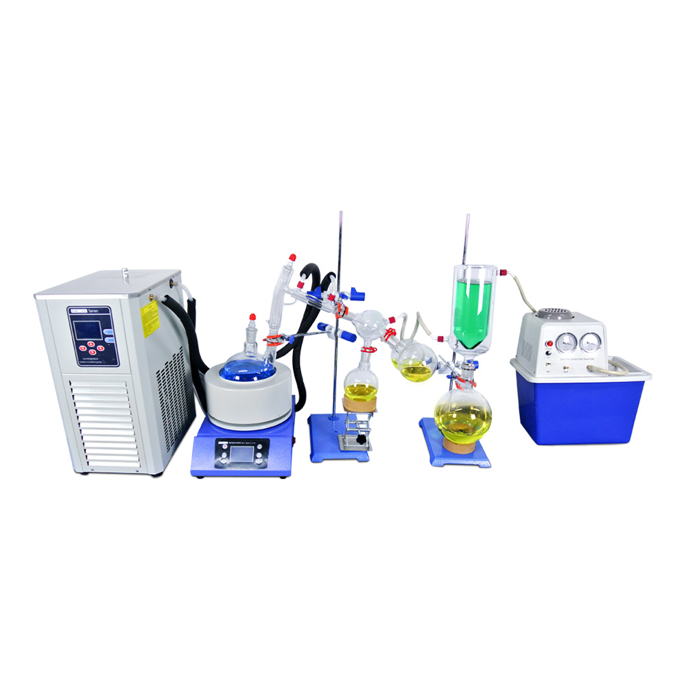 

ZOIBKD 2L Short Path Distillation Completed Set w/Vacuum Pump & Chiller the US Warehouse stock Local shipping Lab supply
