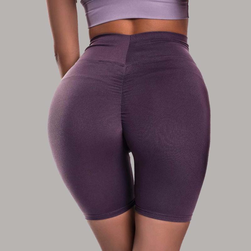 

Women Push Up Hip Fitness Shorts High Waist Sports Quick Dry Athletic Skinny Yoga Shorts Outdoors Running Workout Riding, Black