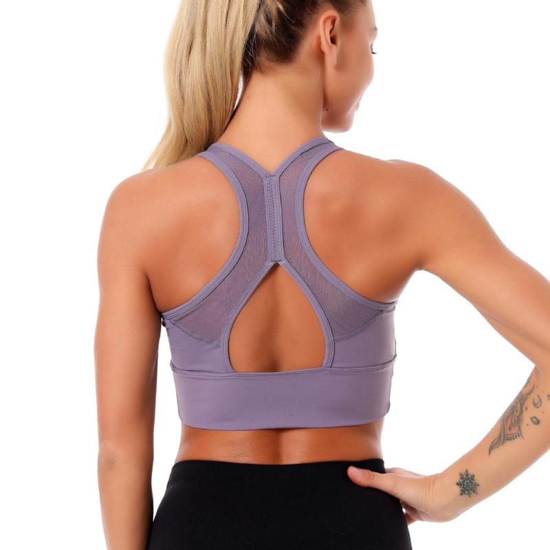 

New Sale Women No Steel Ring Shockproof Bra Female Running Sport Bra Beauty Back Vest Fitness Sports Top Breathable Underwear, Bra-black