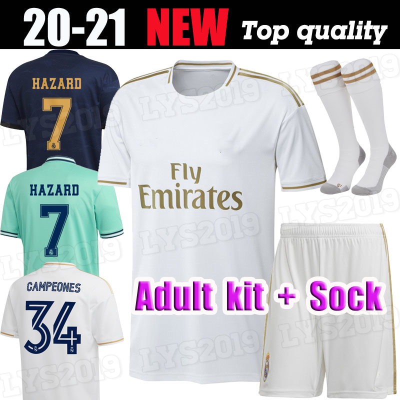 

Adult 19 20 Real madrid Soccer jerseys 2019 2020 BENZEMA MODRIC isco MARCELO bale ASENSIO camiseta de futbol football shirts kit, Black
