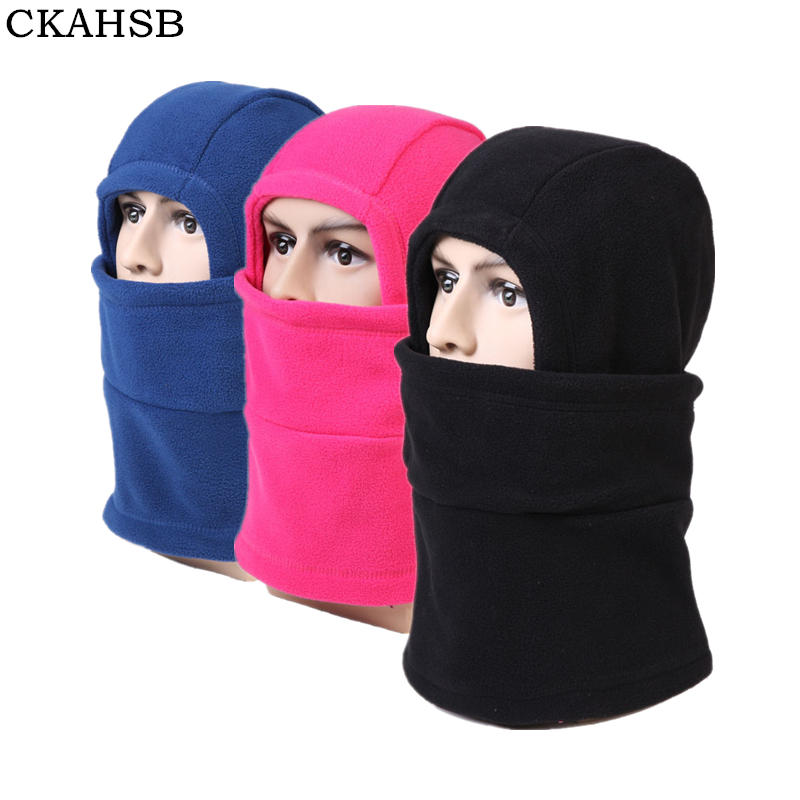 

CKAHSBI Outdoor Cycling Cap Neck Fleece Balaclavas Hat Men's Hat Winter Skiing Ear Windproof Warm Mask Motorcycle Bicycle Scarf, H261 blue