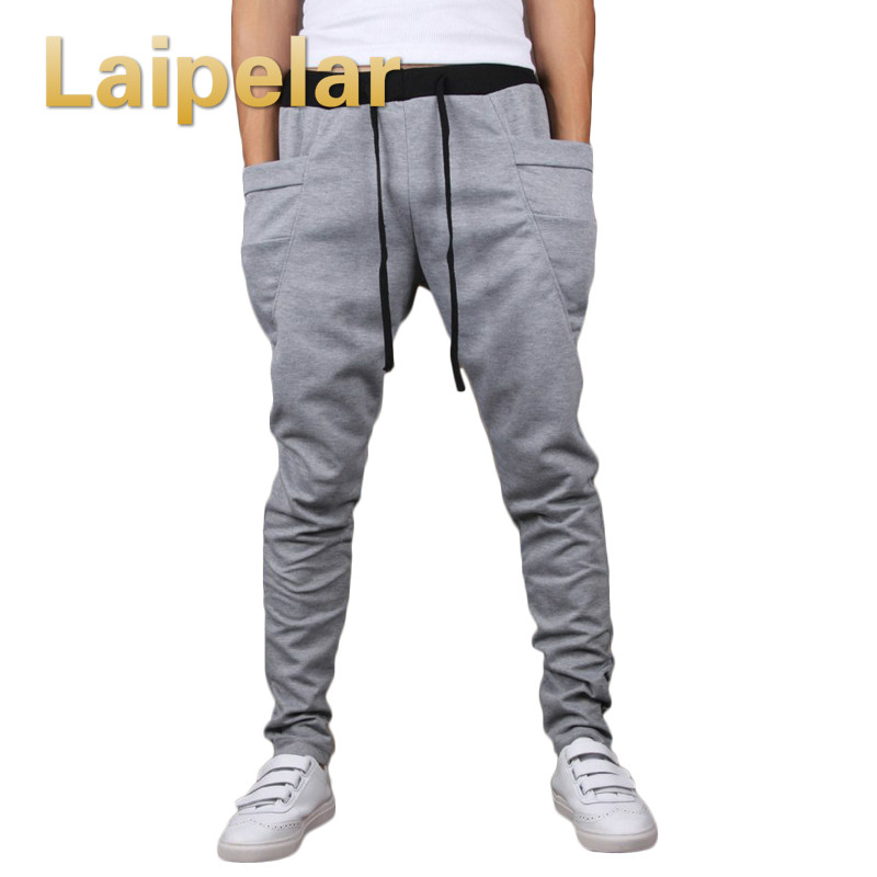 

Laipelar Brand New Fashion Men Joggers Casual Harem Sweatpants Pants Trousers Sarouel Mens Tracksuit Bottoms Track Joggers, Black