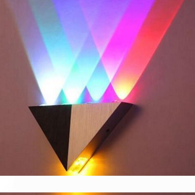 

5W Triangle LED Wall Light Aluminum Decorative led lights AC85-265V Corridor Light Modern Energy Saving LED Home Lighting