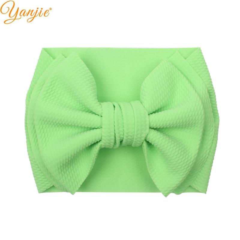 

2020 New Neon Color Hair Bows Headband Fashion Summer Fabric Girls Hair Bands Kids Turban Head Wrap Accessories, Style f-neon pink