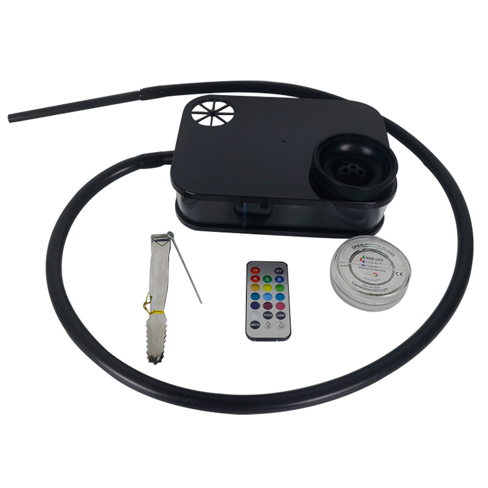 

2020 Acrylic Travel Hookah With LED High Quality Hot Sale Travel Shisha Nargile Hookah Free Shipping