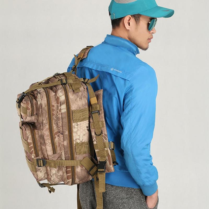 

Backpack Backpack Field Survival Picnic 600D Waterproof Oxford 25L Waist Hunting Mountaineering Camping Bag, Red