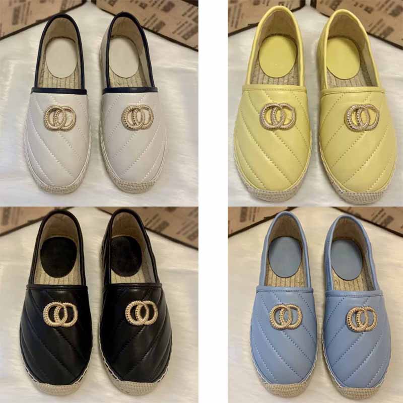 

2020 ladies straw fisherman shoes designer fashion ladies fisherman casual shoes pink blue color black non-slip wear-resistant lazy shoes