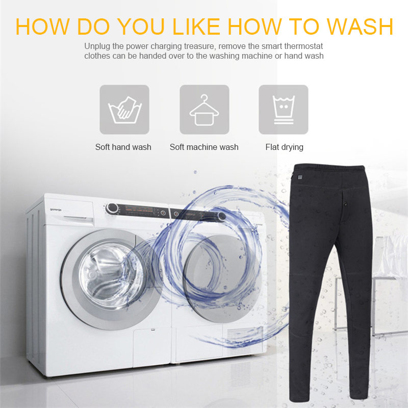 

Women Men Winter Outdoor Hiking Heating Trousers Slim USB Charging Heated Pants Skiing Charging Electric Heated Pants Trousers, Women m