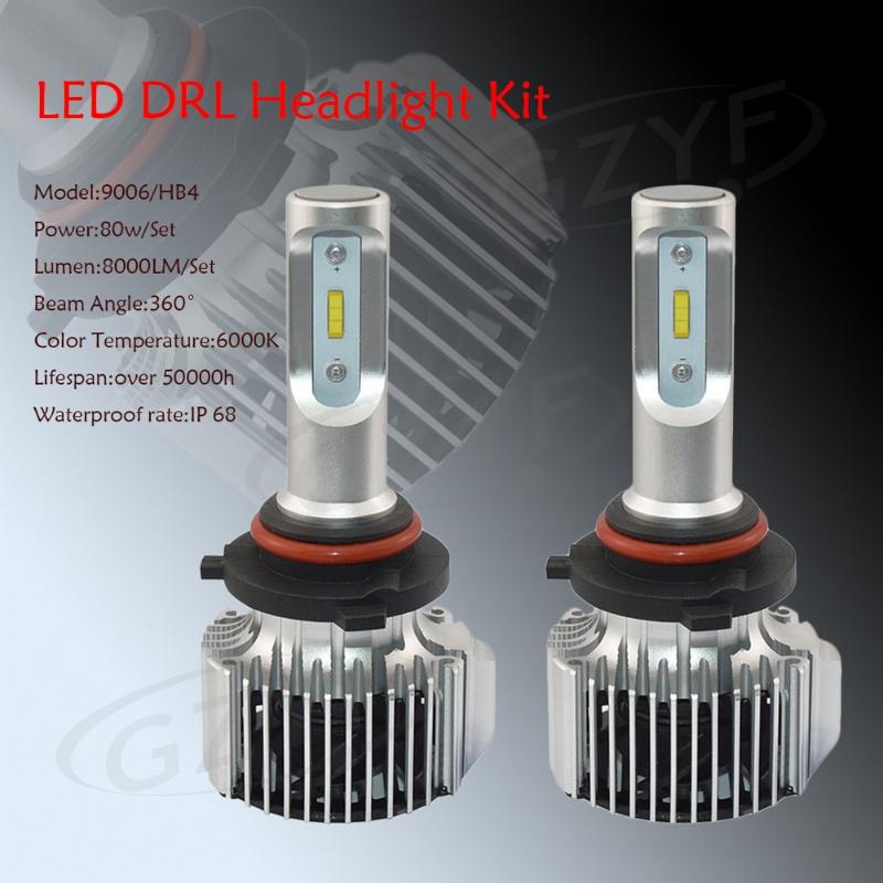 

2pcs COB 80W DC 11V-30V LED 8000LM Universal for Cars Trucks Headlight Conversion Kit Hi/Lo Beam Bulb 6000K Replacement Bulb