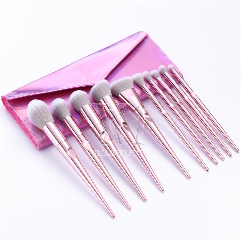 Rose Gode 10pcs Set MakeUp Brushes with PU Bag Hot Selling Brush Kits Products High Quality Professional Cosmetic Tools-image-561804930