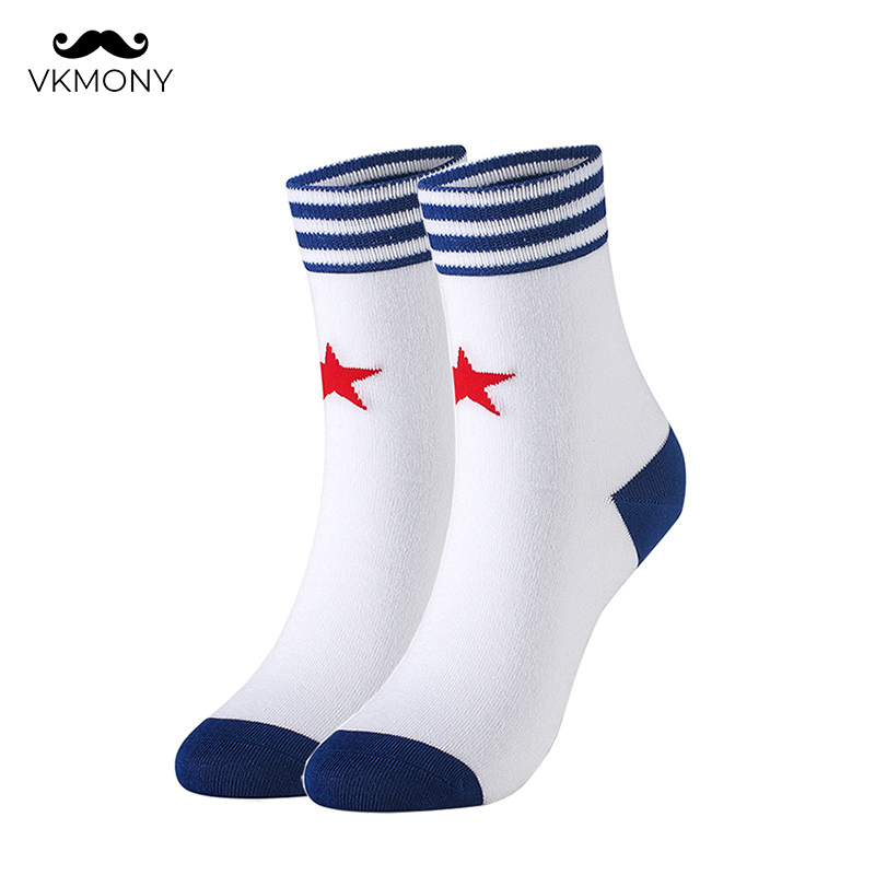 

Cotton men socks fashion contrast man socks large size man brand (EU 39-46) (US 7.0-12.0) VKMONY, No4