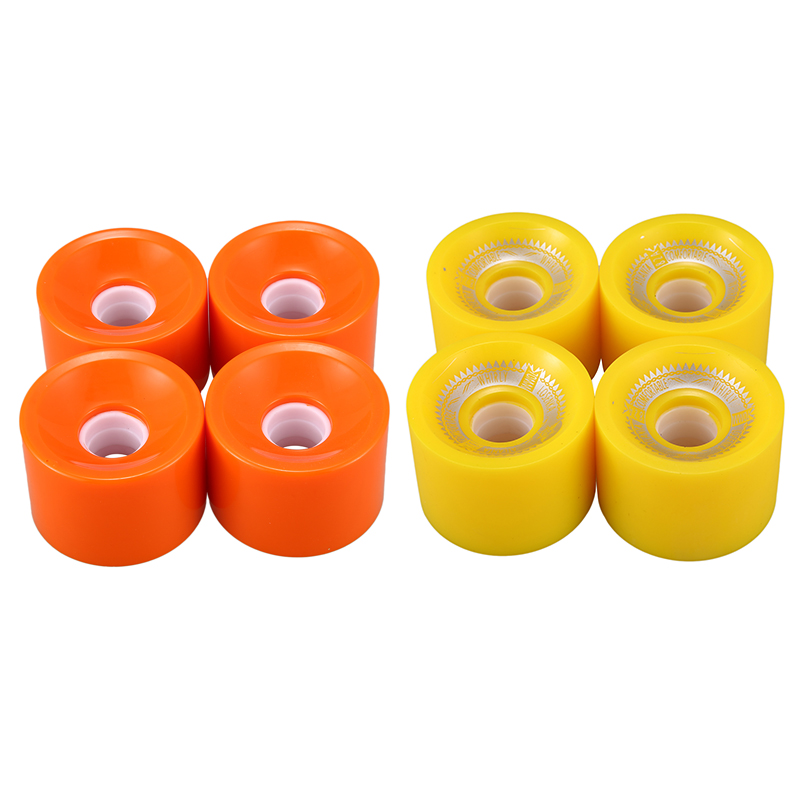 

4pcs/Set 82A Skateboard Wheel Electric Longboard Wheels Double Rocker board Wheels 70x51mm, Yellow