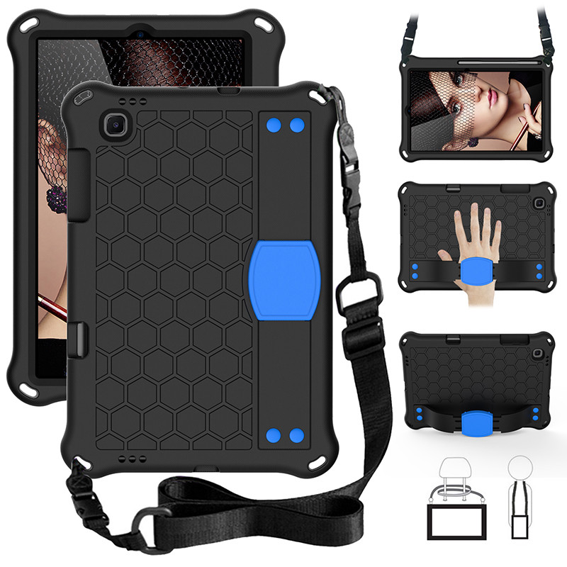 

Portable EVA Foam Protective Back Cover for Samsung Galaxy Tab S6 Lite 10.4 Kids Shockproof Case with Shoulder Strap