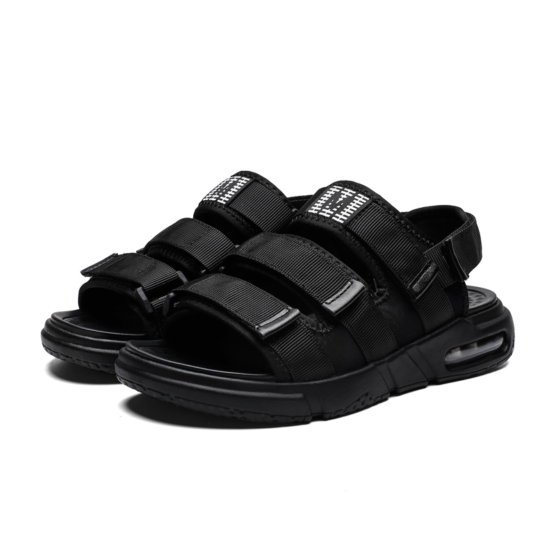 

vietnam de homme slide sandel deportivas para shoes erkek sandalias classic roman heren zandalias for outdoor rubber leather da, Black