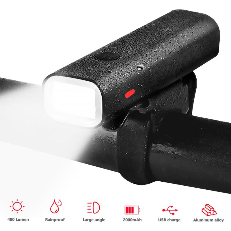 

Mountain bike light USB charging headlight rainproof night riding equipped with strong bike light