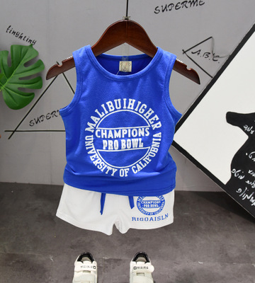 

Boys Designer Sport Suits Kids Vest + Shorts Children New Suit Boy and Girls Casual Two-piece Set Kids Fashion Summer Sportswears, Purple
