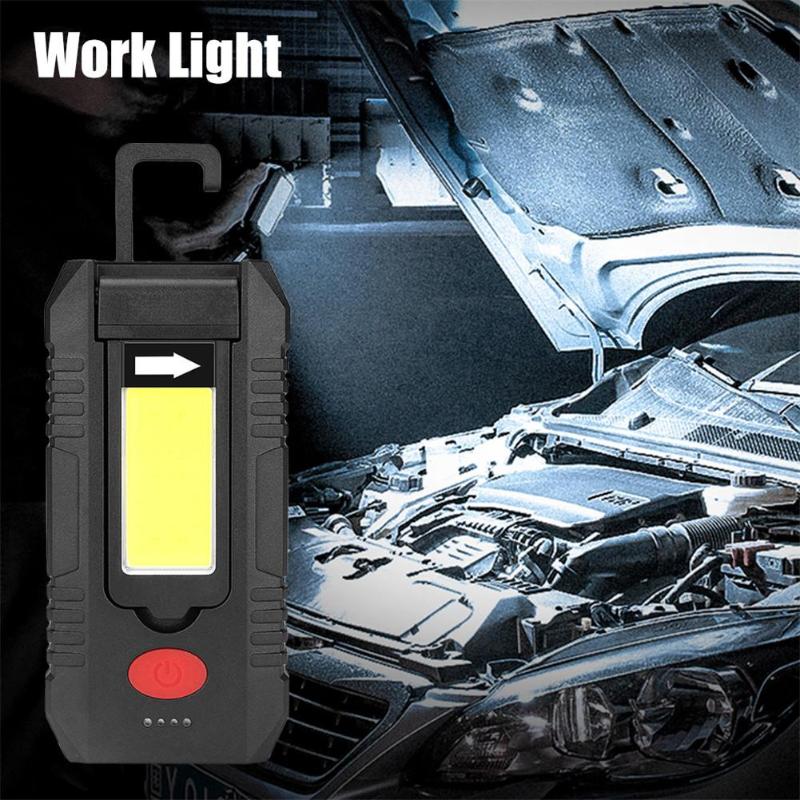 

Portable LED Work Light Folding Camping Usb Charging Emergency Light With Back Magnet 4 Modes Outdoor Hiking Fishing